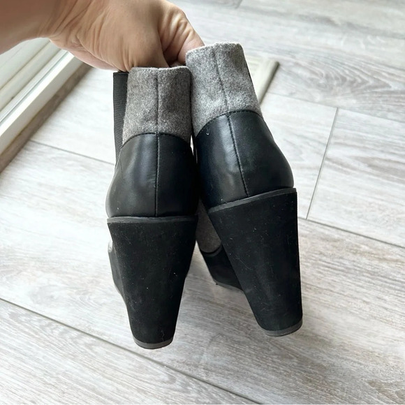 Shellys  London Wedge Platform Boots - Picture 5 of 15